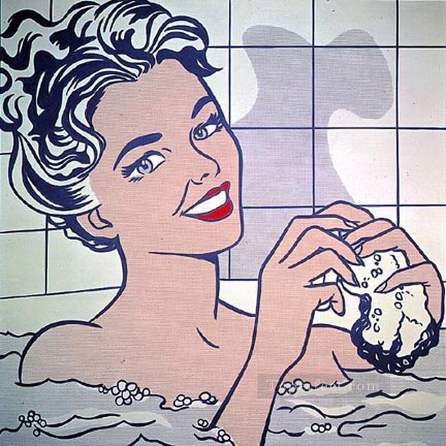 mujer en el baño 1963 POP Pintura al óleo